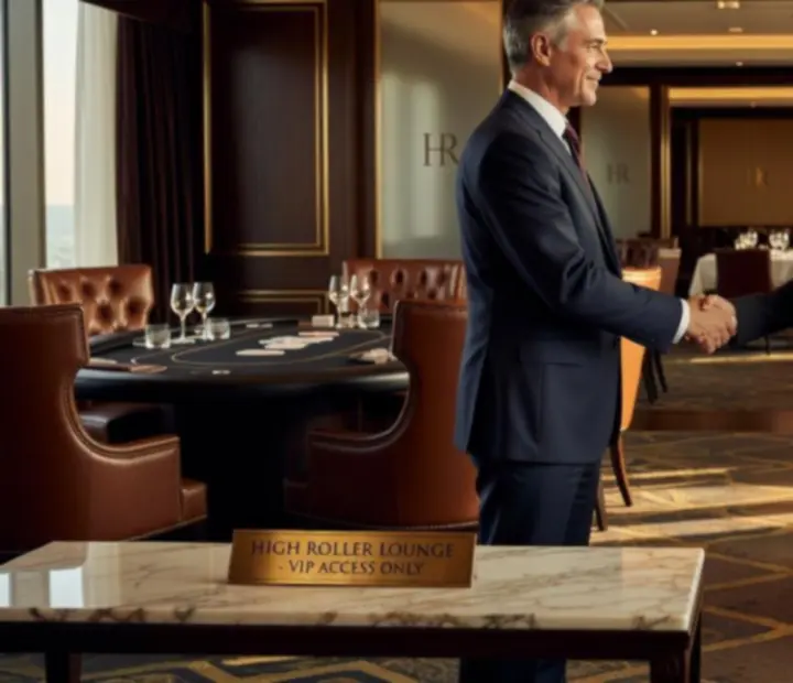 Guests reserving a high roller lounge poker and dining experience