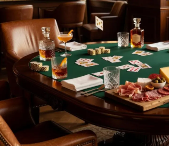 Craft cocktails and charcuterie served in a high roller lounge
